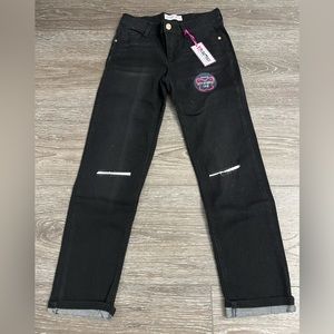 Beautees straight leg premium denim pants - Size 12 - color black